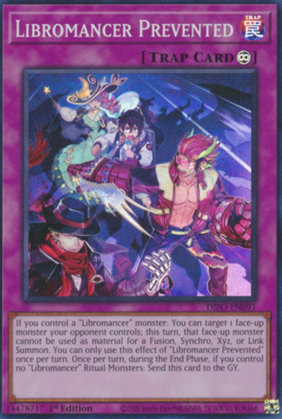 Libromancer Prevented - DIFO-EN091 - Super Rare 1st Edition