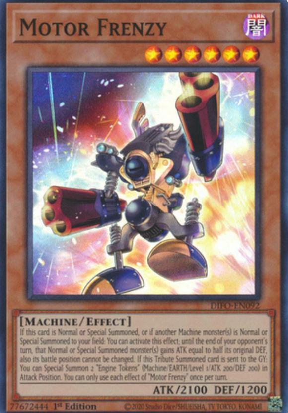 Motor Frenzy - DIFO-EN092 - Super Rare 1st Edition