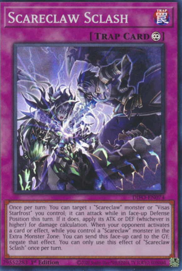 Scareclaw Sclash - DIFO-EN074 - Super Rare 1st Edition