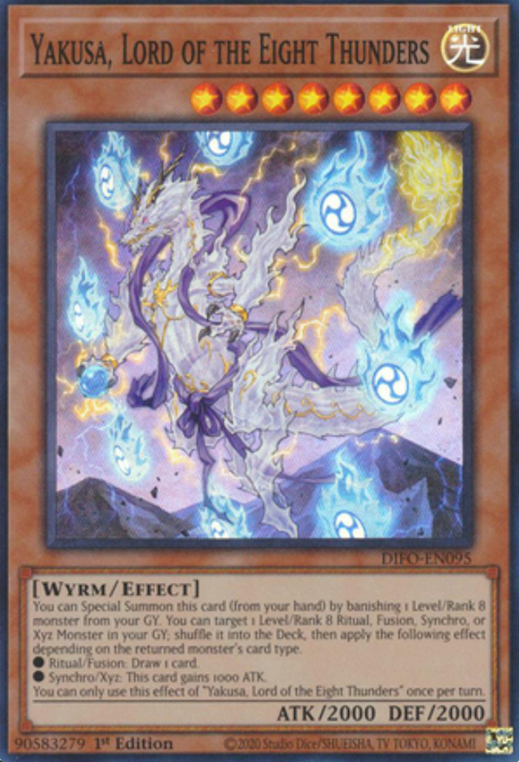 Yakusa, Lord of the Eight Thunders - DIFO-EN095 - Super Rare 1st Edition
