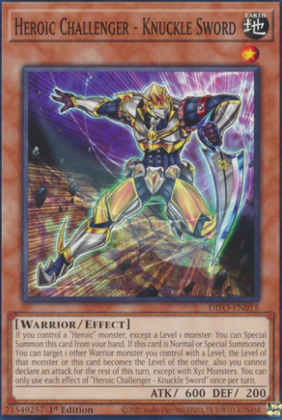 Heroic Challenger - Knuckle Sword - DIFO-EN015 - Common 1st Edition