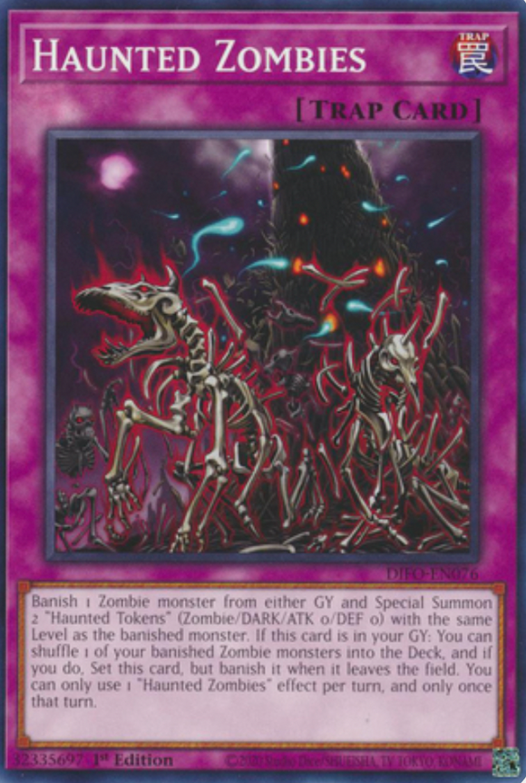 Haunted Zombies - DIFO-EN076 - Common 1st Edition