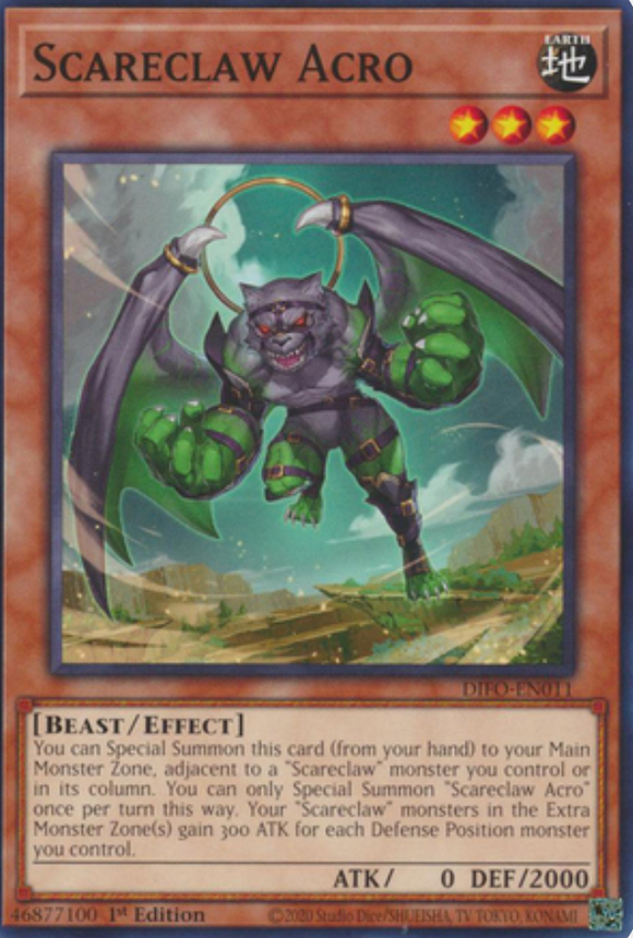 Scareclaw Acro - DIFO-EN011 - Common 1st Edition