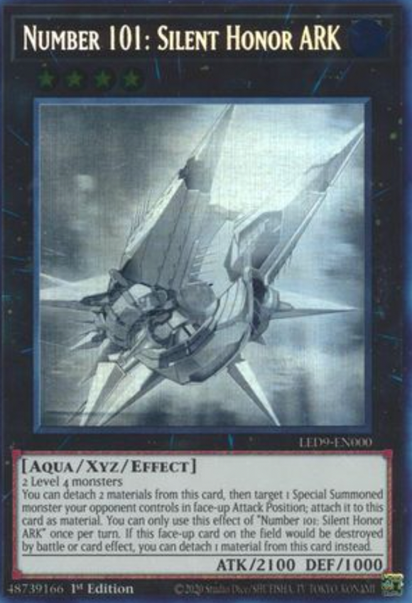 Number 101: Silent Honor ARK - LED9-EN000 - Ghost Rare 1st Edition