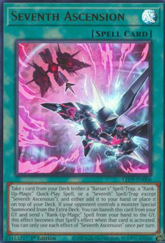 Seventh Ascension - LED9-EN006 - Ultra Rare 1st Edition