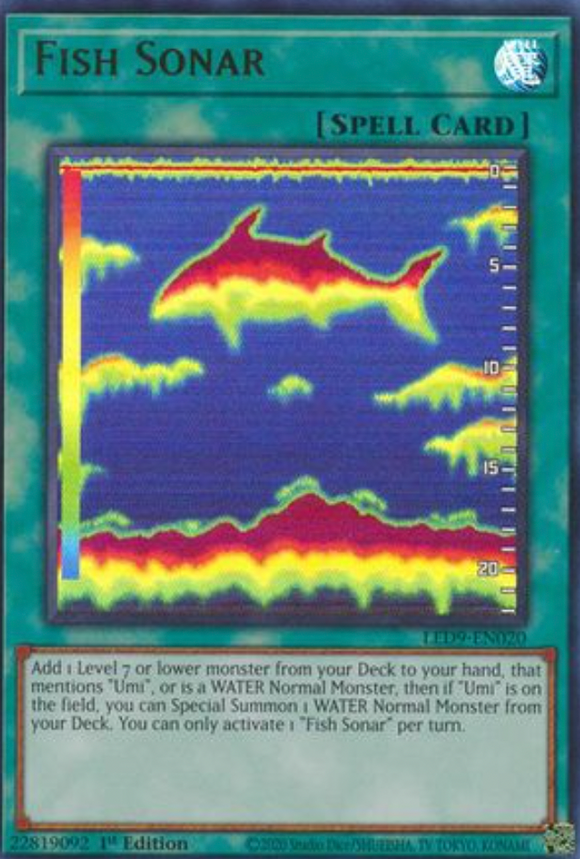 Fish Sonar - LED9-EN020 - Ultra Rare 1st Edition