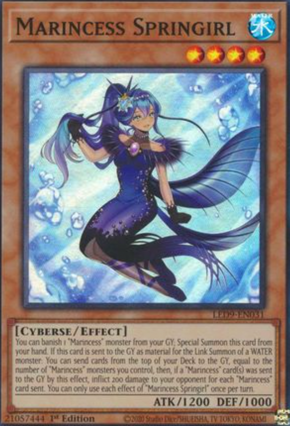 Marincess Springirl - LED9-EN031 - Super Rare 1st Edition