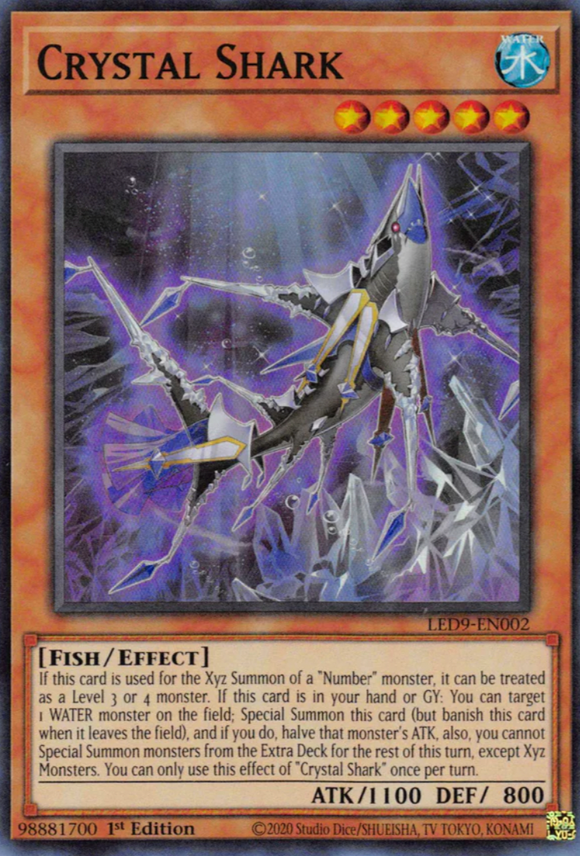 Crystal Shark - LED9-EN002 - Super Rare 1st Edition