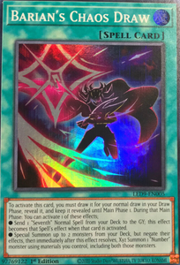 Barian's Chaos Draw - LED9-EN005 - Super Rare 1st Edition