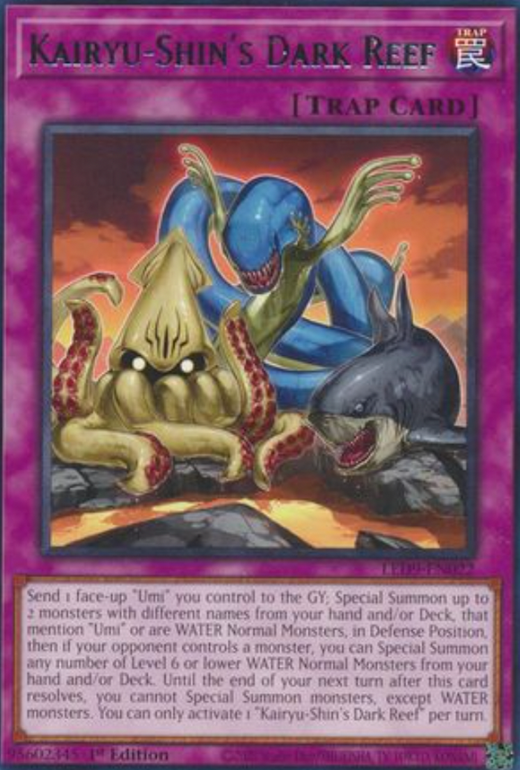 Kairyu-Shin's Dark Reef - LED9-EN022 - Rare 1st Edition