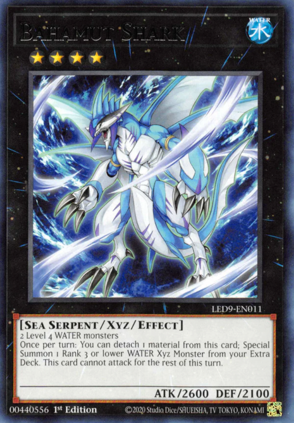 Bahamut Shark - LED9-EN011 - Rare 1st Edition