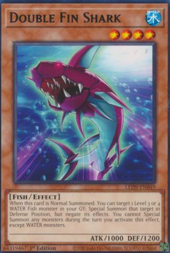 Double Fin Shark - LED9-EN049 - Rare 1st Edition