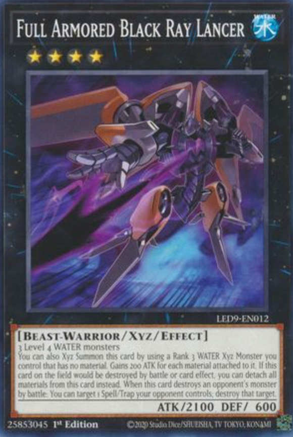 Full Armored Black Ray Lancer - LED9-EN012 - Common 1st Edition