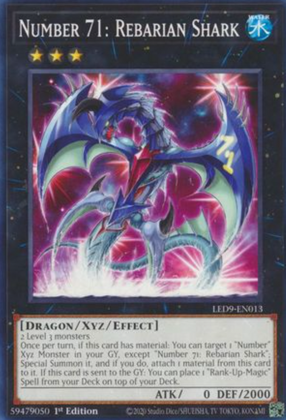 Number 71: Rebarian Shark - LED9-EN013 - Common 1st Edition