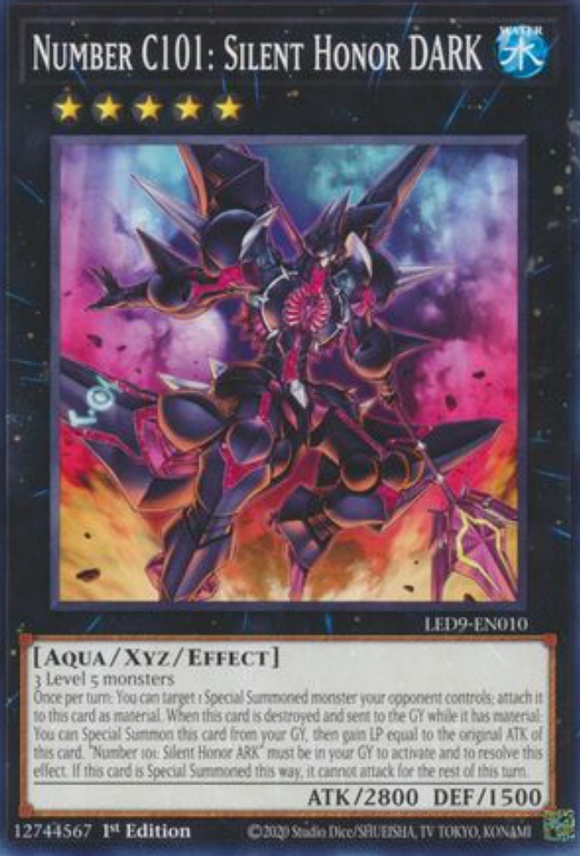 Number C101: Silent Honor DARK - LED9-EN010 - Common 1st Edition