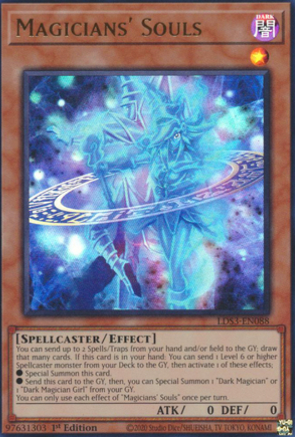 Magicians' Souls - LDS3-EN088 - Ultra Rare 1st Edition (Various Colours)
