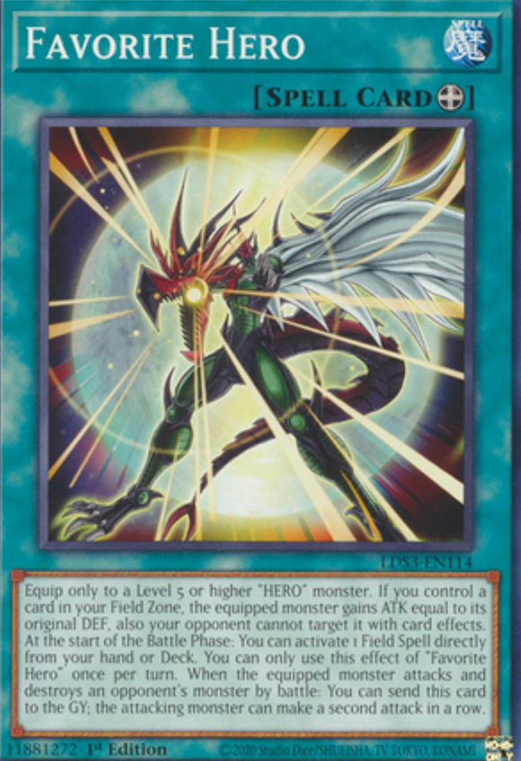 Favorite Hero - LDS3-EN114 - Common 1st Edition