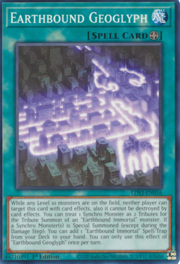 Earthbound Geoglyph - LDS3-EN056 - Common 1st Edition