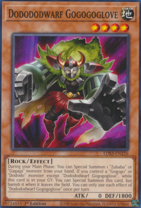 Dodododwarf Gogogoglove - LDS3-EN126 - Common 1st Edition
