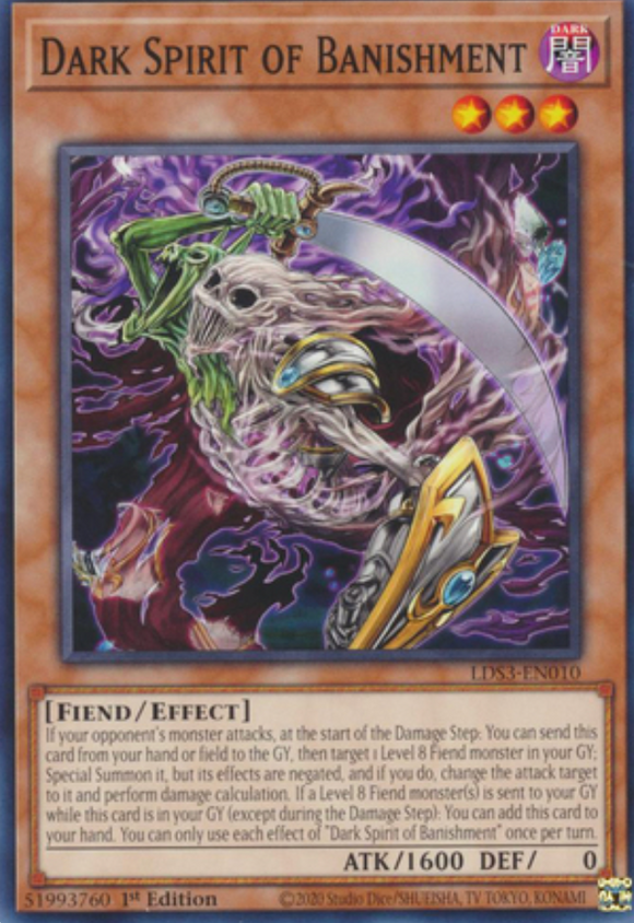 Dark Spirit of Banishment - LDS3-EN010 - Common 1st Edition