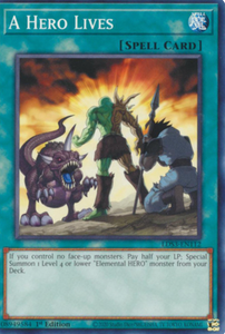 A Hero Lives - LDS3-EN112 - Common 1st Edition