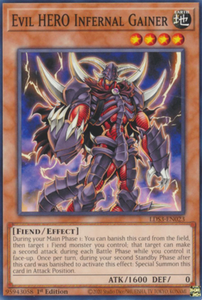 Evil HERO Infernal Gainer - LDS3-EN022 - Common 1st Edition