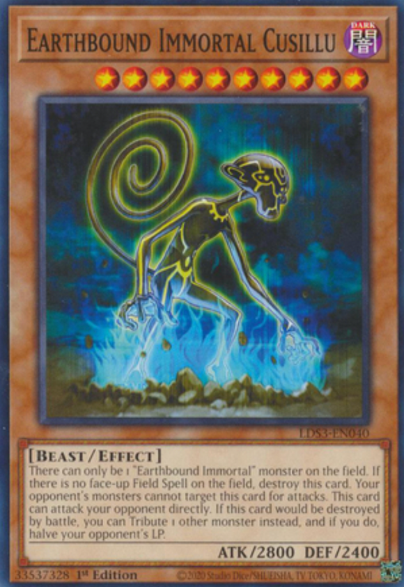 Earthbound Immortal Cusillu - LDS3-EN040 - Common 1st Edition