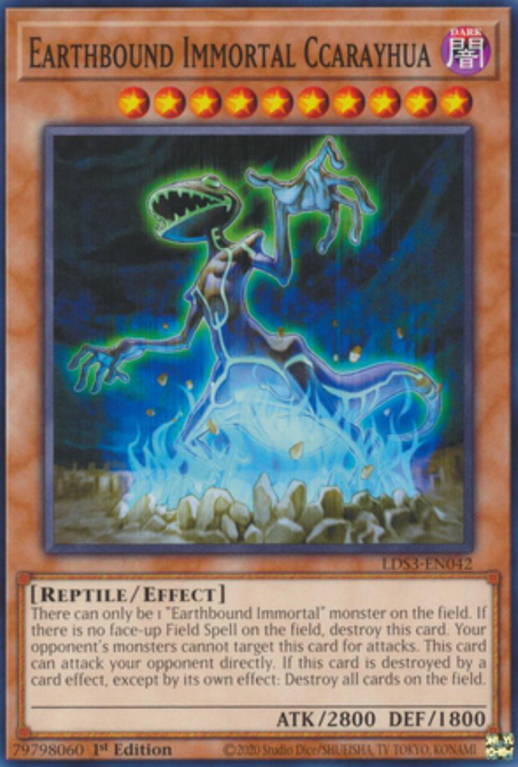Earthbound Immortal Ccarayhua - LDS3-EN042 - Common 1st Edition