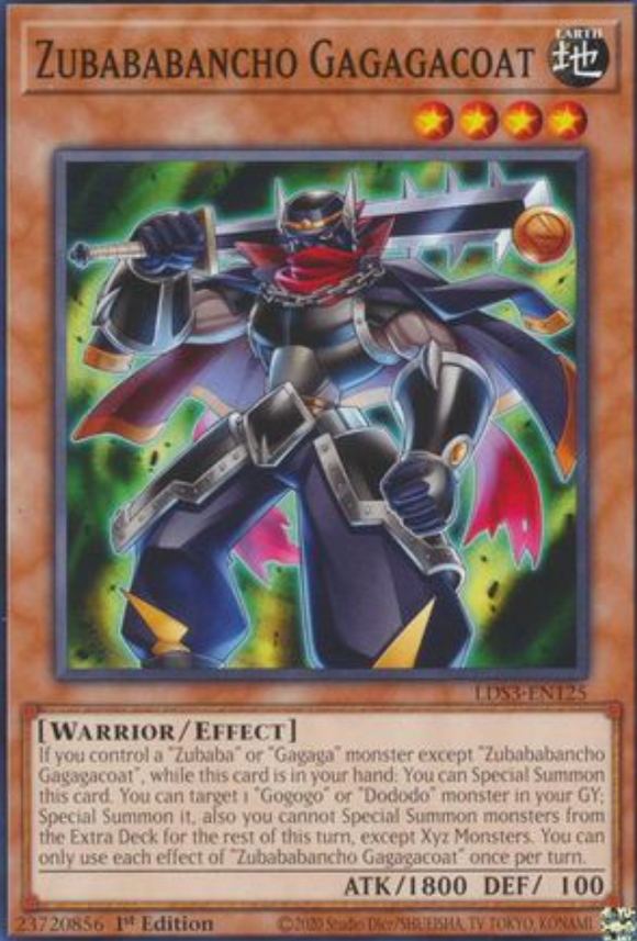 Zubababancho Gagagacoat - LDS3-EN125 - Common 1st Edition