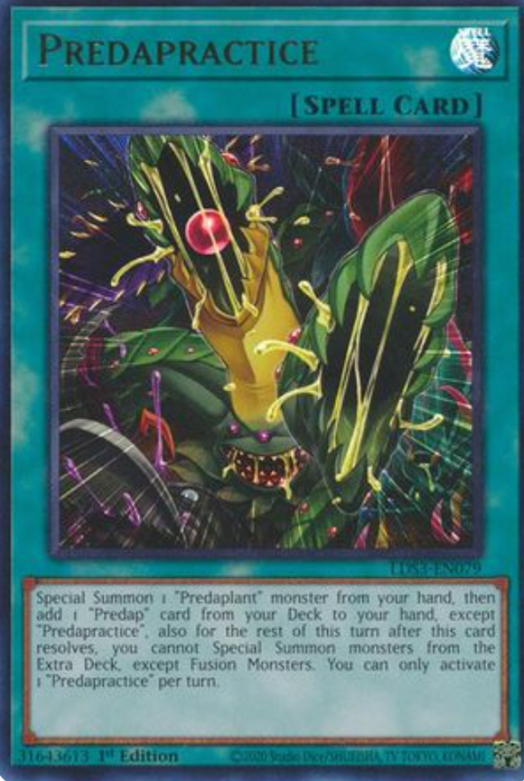 Predapractice - LDS3-EN079 - Ultra Rare 1st Edition (Various Colours)