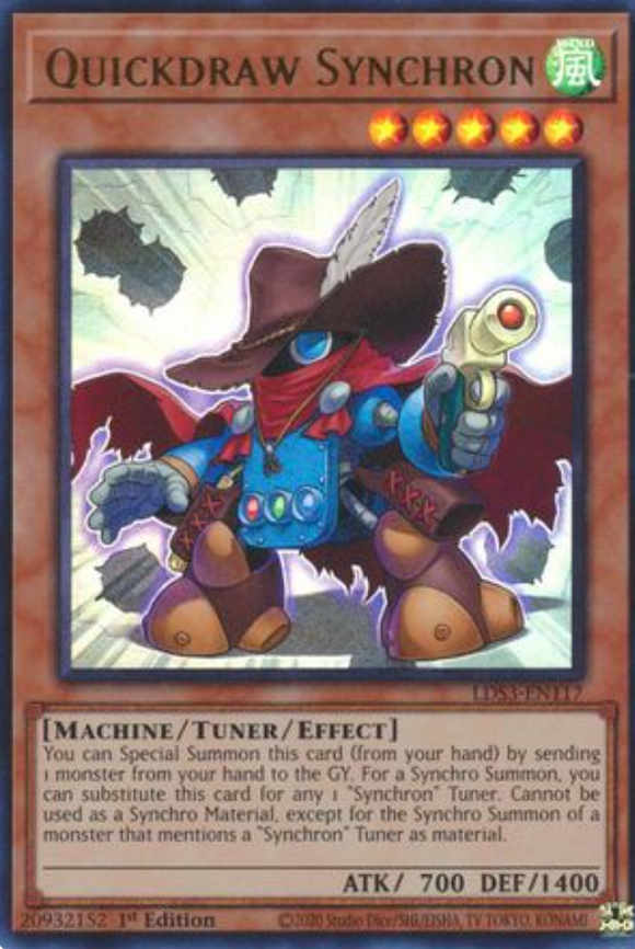Quickdraw Synchron - LDS3-EN117 - Ultra Rare 1st Edition (Various Colours)