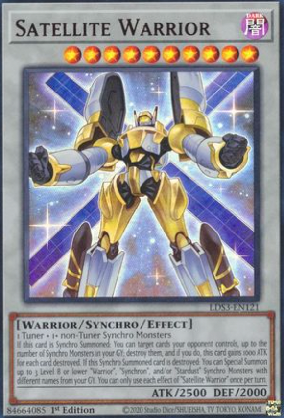 Satellite Warrior - LDS3-EN121 - Ultra Rare 1st Edition (Various Colours)