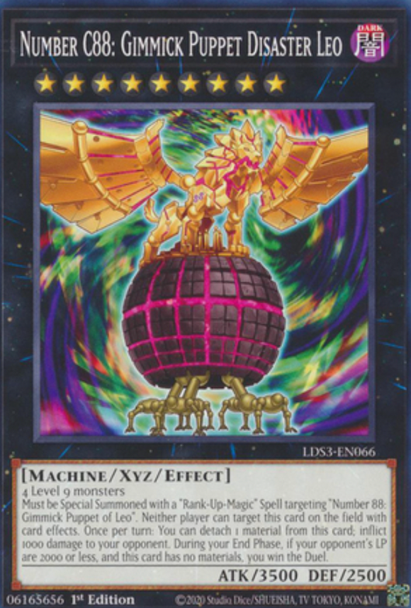 Number C88: Gimmick Puppet Disaster Leo - LDS3-EN066 - Common 1st Edition