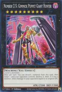 Number C15: Gimmick Puppet Giant Hunter - LDS3-EN064 - Common 1st Edition