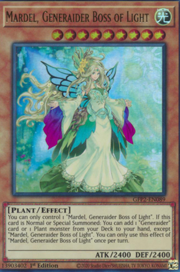 Mardel, Generaider Boss of Light - GFP2-EN089 - Ultra Rare 1st Edition