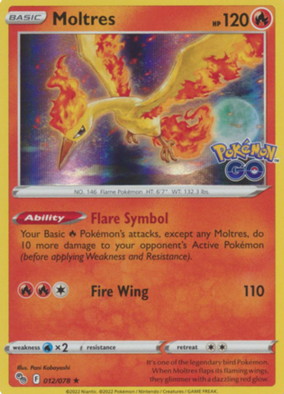 Moltres - 012/078 - Holo Rare
