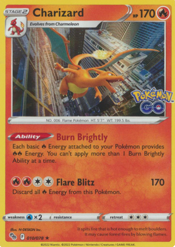 Charizard - 010/078 - Holo Rare