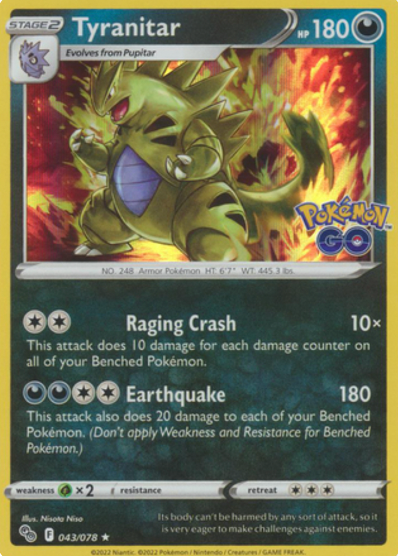 Tyranitar - 043/078 - Holo Rare