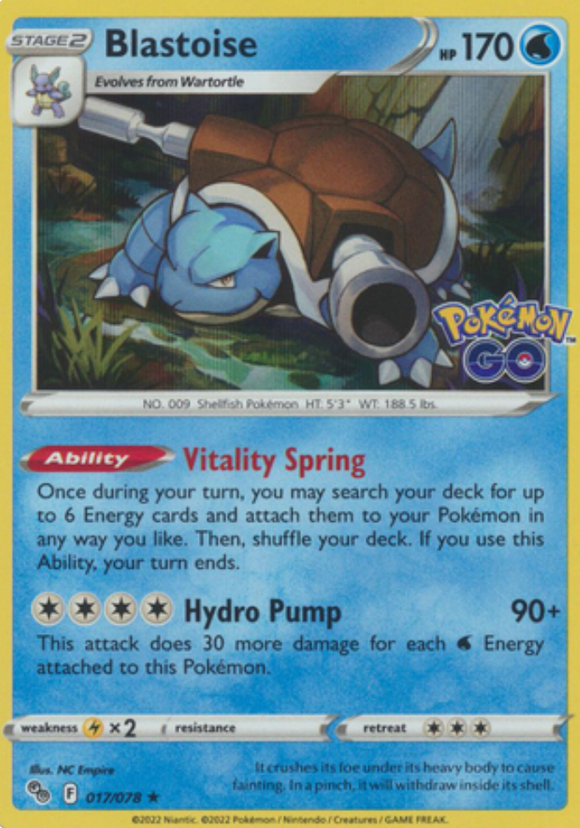 Blastoise - 017/078 - Holo Rare