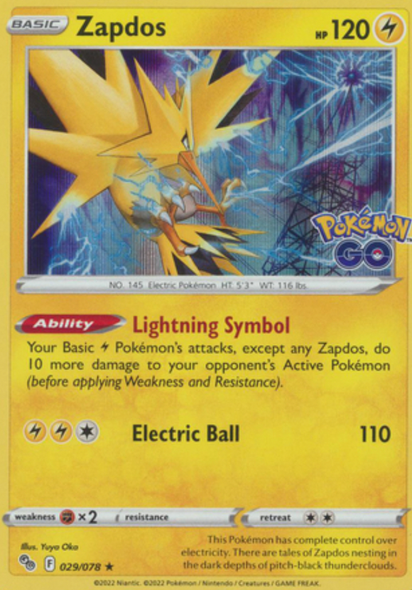 Zapdos - 029/078 - Holo Rare