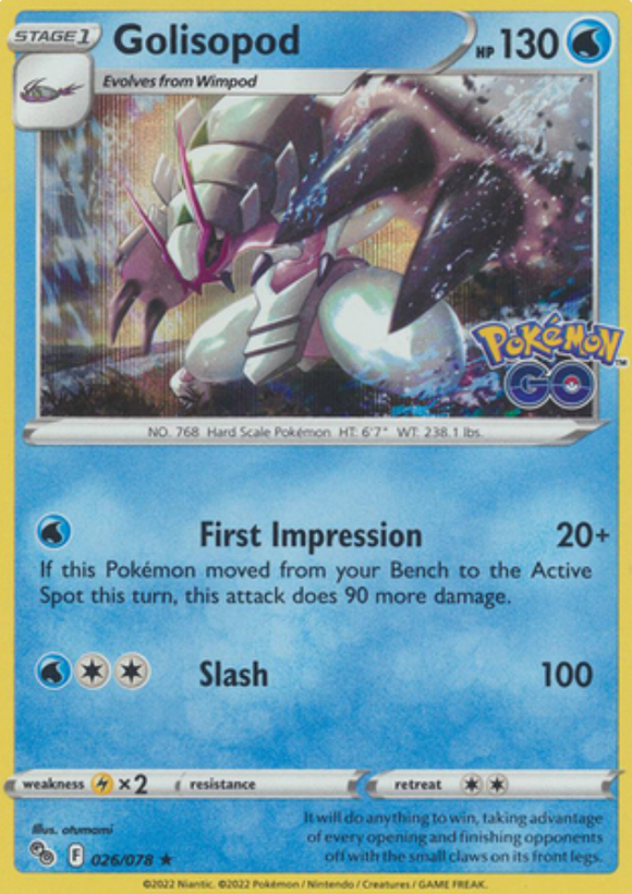 Golisopod - 026/078 - Holo Rare