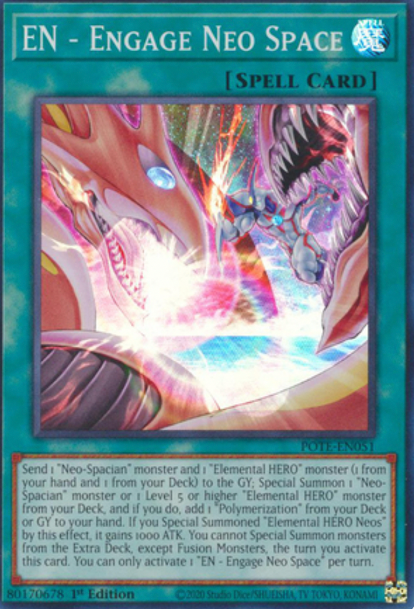 EN - Engage Neo Space - POTE-EN051 - Super Rare 1st Edition