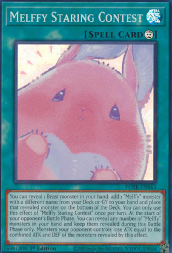 Melffy Staring Contest - POTE-EN063 - Super Rare 1st Edition