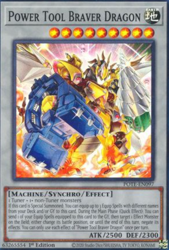 Power Tool Braver Dragon - POTE-EN097 - Super Rare 1st Edition