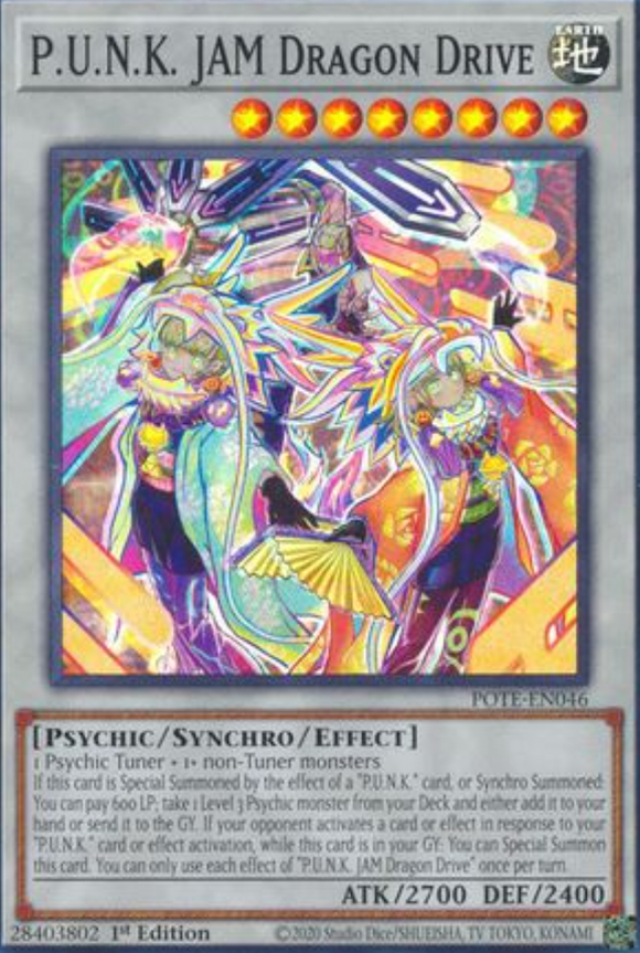 P.U.N.K. JAM Dragon Drive - POTE-EN046 - Super Rare 1st Edition