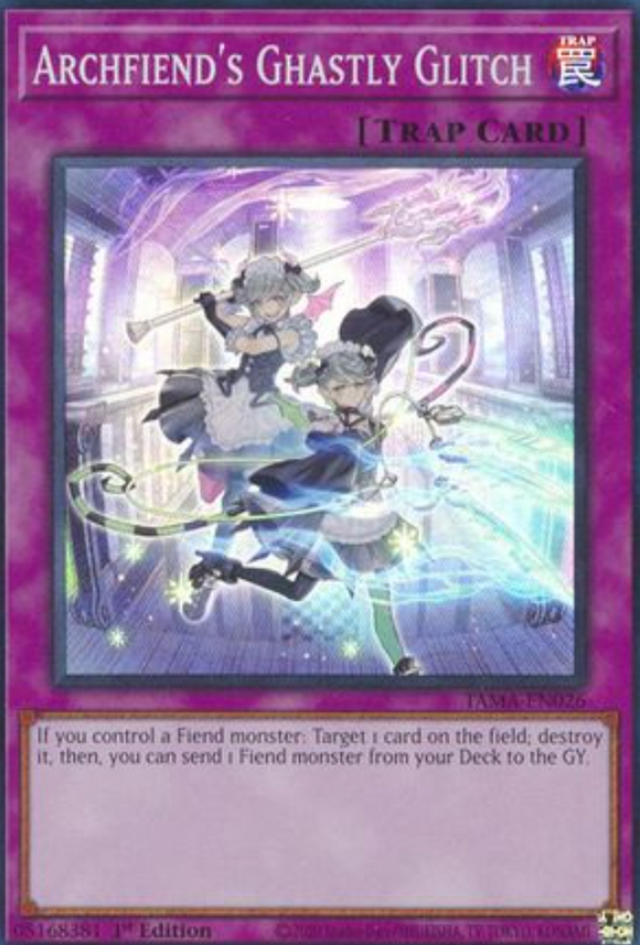 Archfiend's Ghastly Glitch - TAMA-EN026 - Super Rare 1st Edition