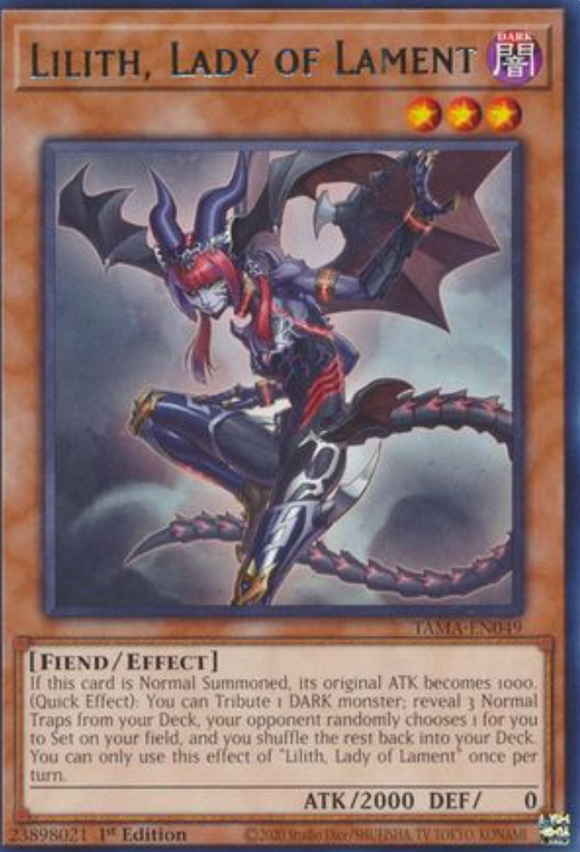 Lilith, Lady of Lament - TAMA-EN049 - Rare 1st Edition