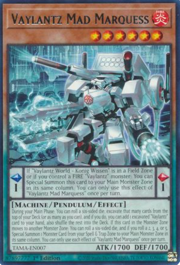 Vaylantz Mad Marquess - TAMA-EN007 - Rare 1st Edition