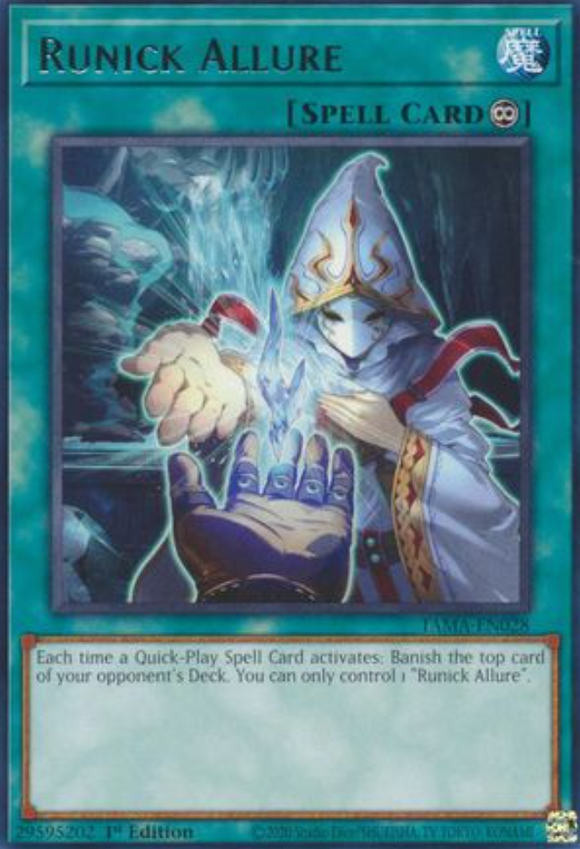 Runick Allure - TAMA-EN028 - Rare 1st Edition