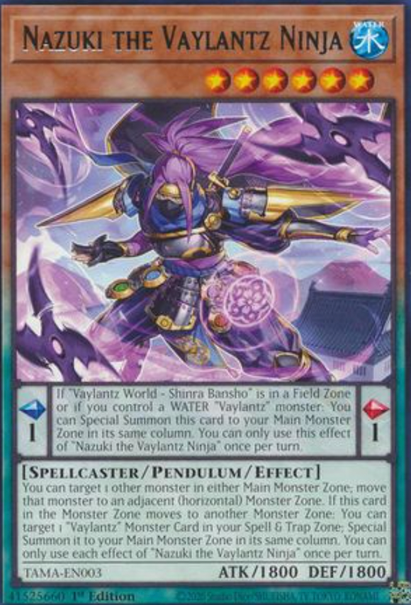 Nazuki the Vaylantz Ninja - TAMA-EN003 - Rare 1st Edition
